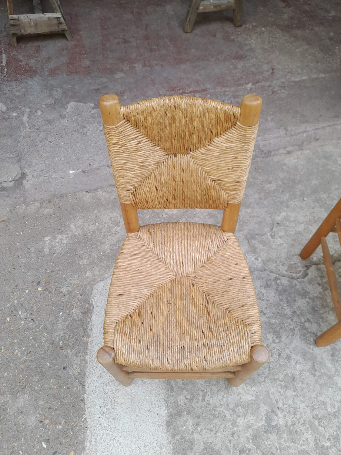 Meribel chair number 19 by Charlotte Perriand, Sentou edition, 1960s