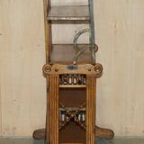 Transformable library table by Boeckh Brothers, circa 1910, restored.