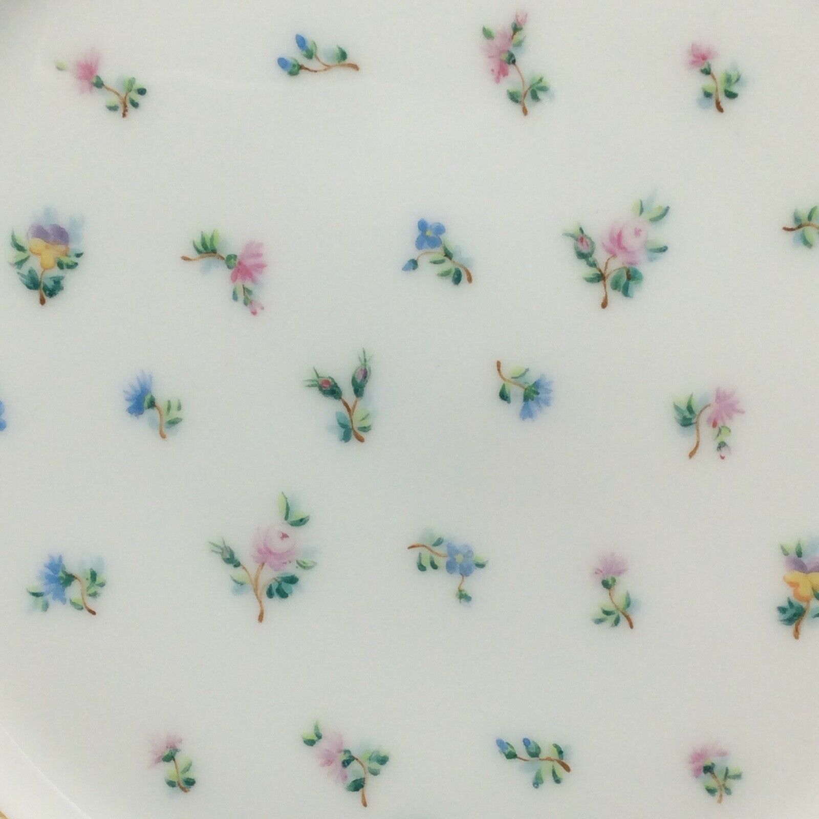 Porcelain plate of Paris Initials ECP XIXth