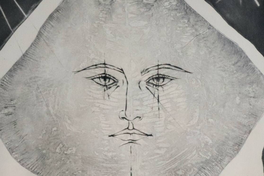 Painting “Amphitrite” Lithograph Pierre Yves Trémois vintage