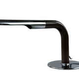 60s 70s table lamp Ingo Maurer Gulp tube lamp chrome metal Space Age