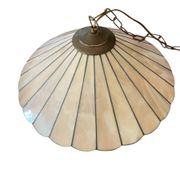 Suspension style Tiffany vintage, opal glass lampshade Ø45cm