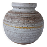 Grey stoneware vase