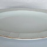 Oval white porcelain serving dish