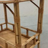 Vintage bamboo and rattan bar service
