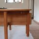 Table ronde extensible en hêtre massif, années 80