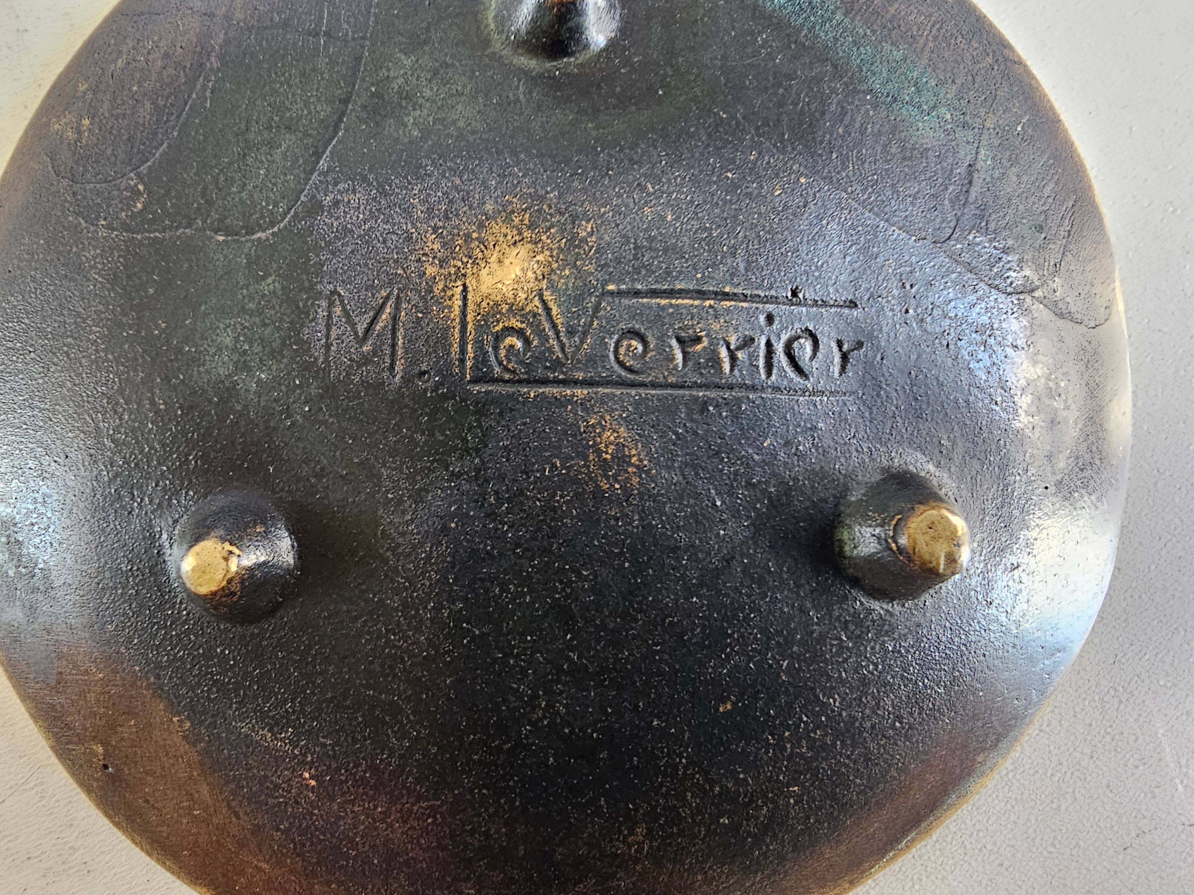 Sculpture and bronze - Max Le Verrier ashtray