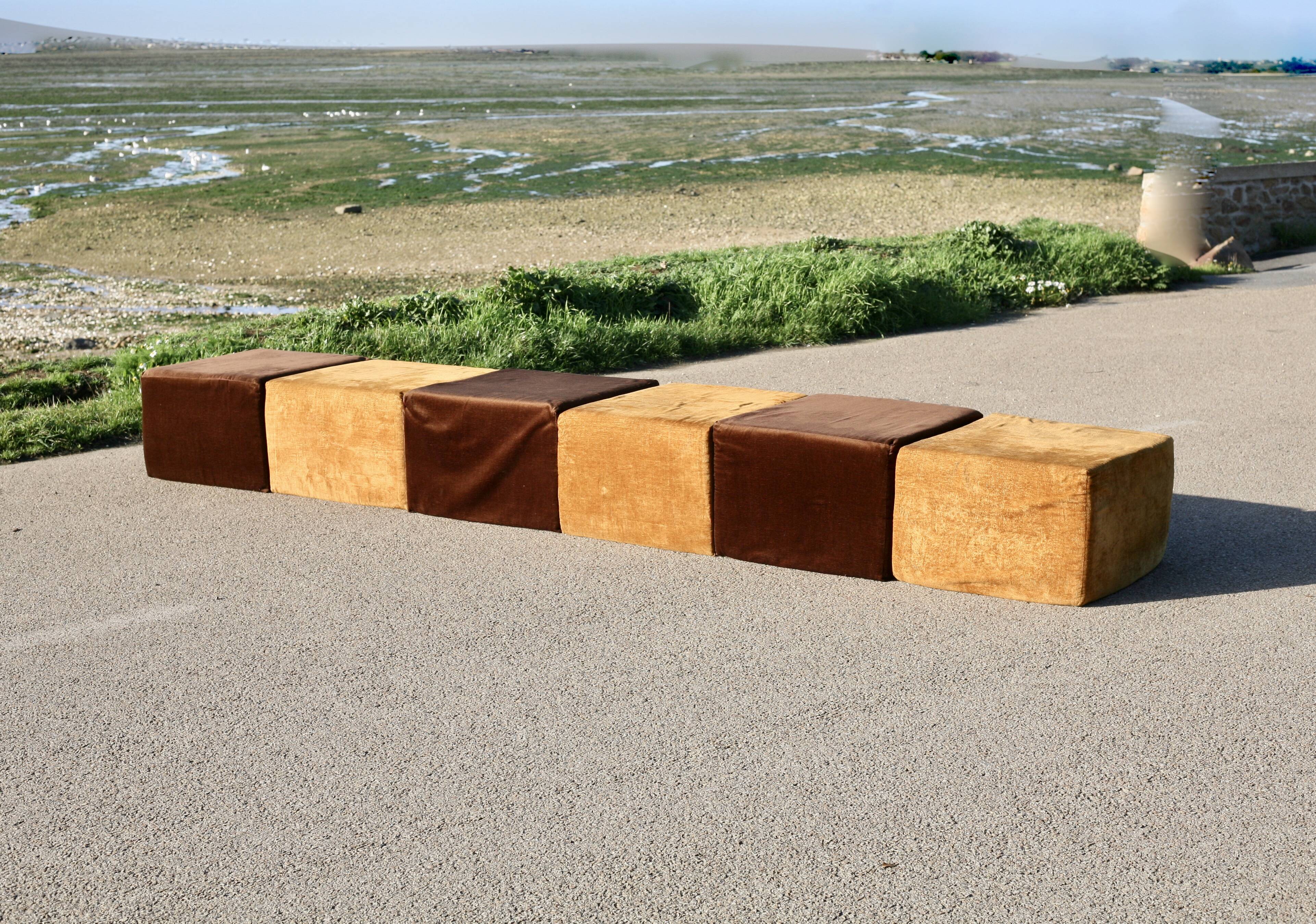 Minimalist sofa, 1970s, modular.