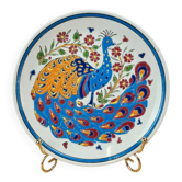Hand-painted Greek artisan wall plate P.R. Keramik
