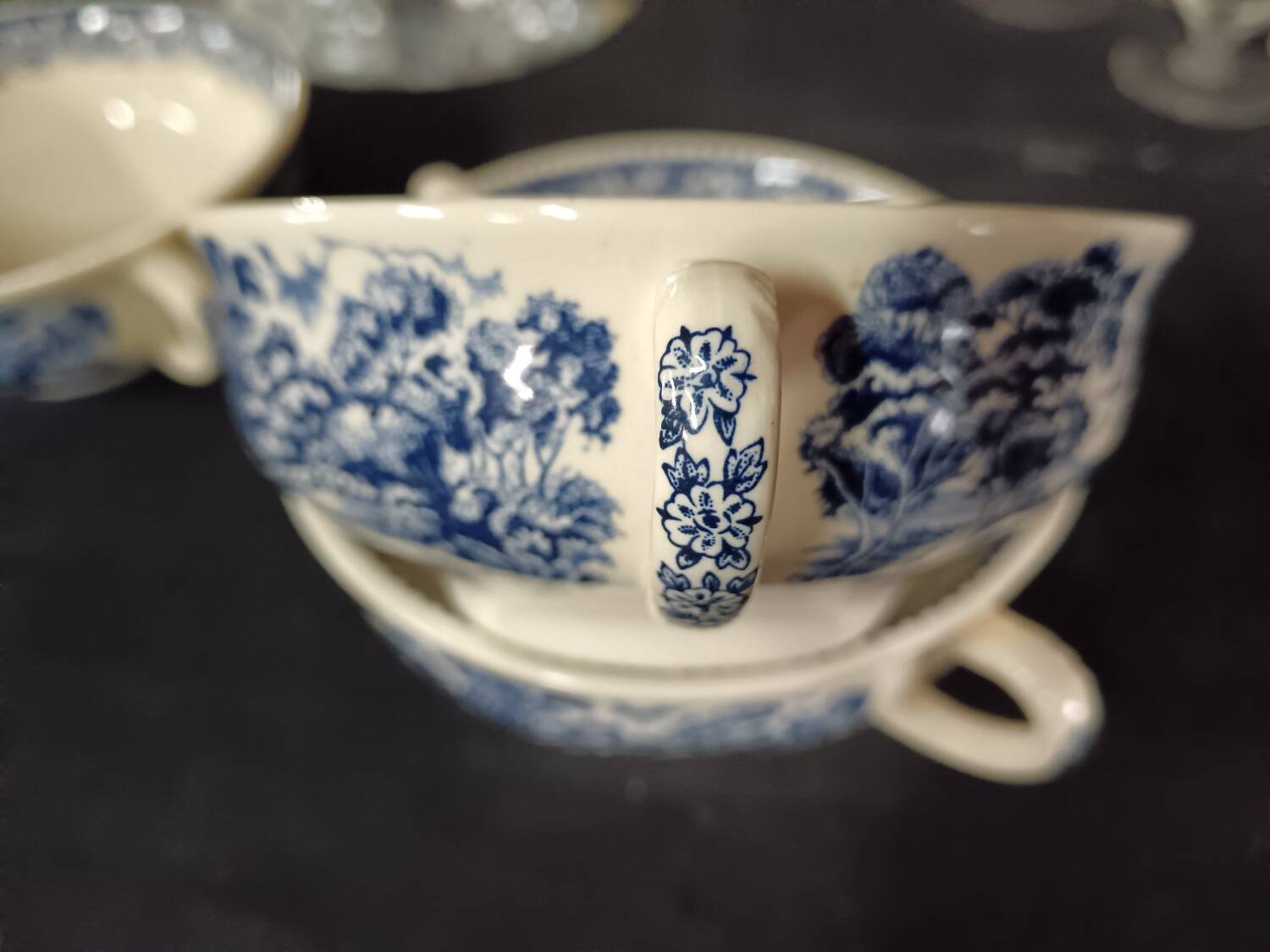 Set of 4 English "Grindley Stafffordshire" stock bowls