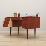 Teak desk, Danish design, 1970s, production: Denmark