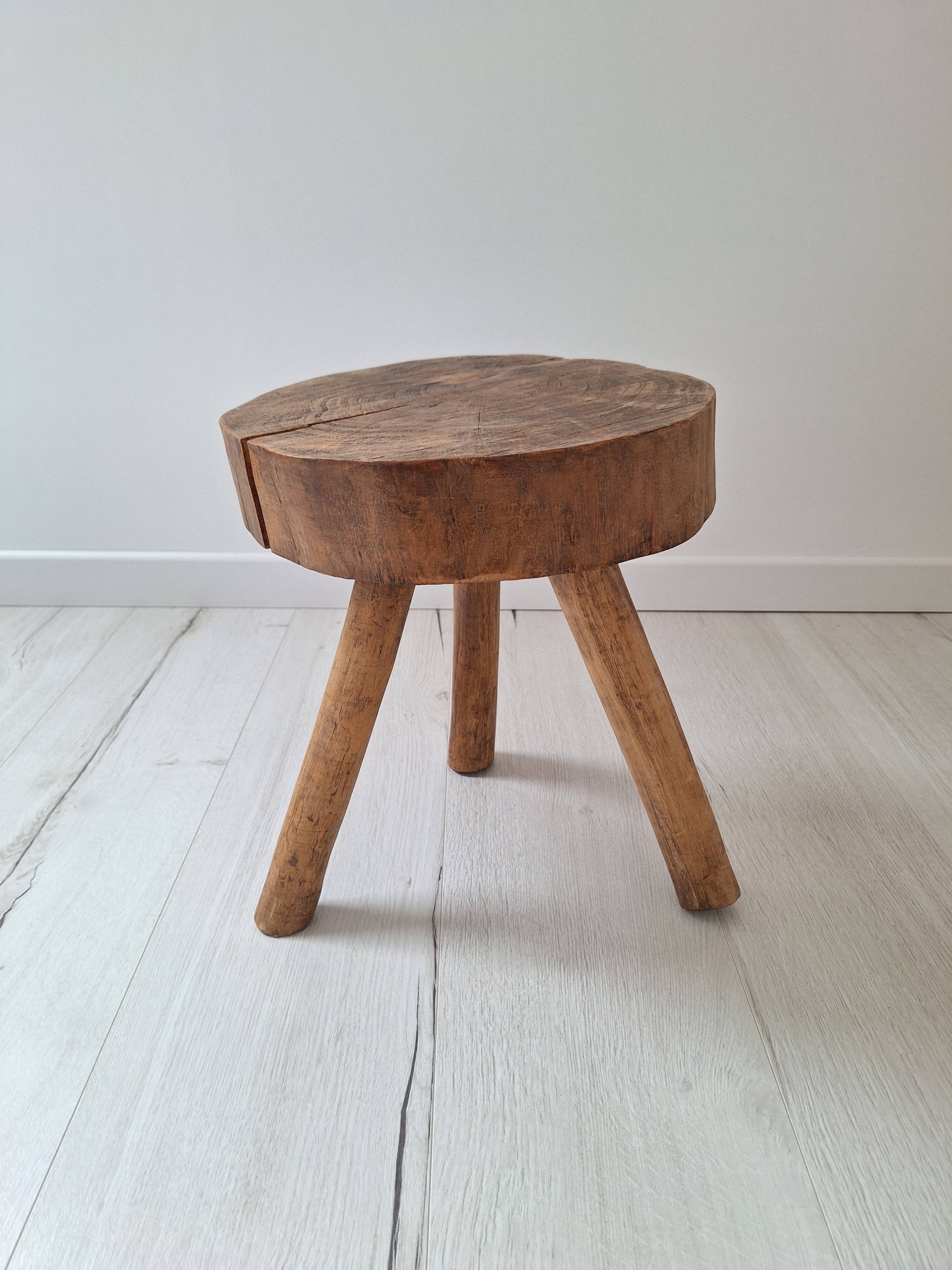 Brutalist tripod stool