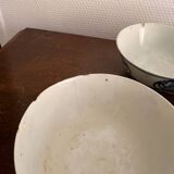 Lot of Blue White Porcelain Rice Tea from China with Cobalt Blue Imperial Dragons