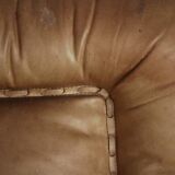 Vintage Mid-Century German Modern Leather Swivel Chairs by Carl Straub