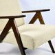 Vintage Beige Boucle Rosewood Model B-310 Lounge Chair, 1970s