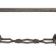 Wrought iron coffee table Merceris 1950
