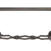 Wrought iron coffee table Merceris 1950