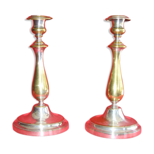 Paire de bougeoirs christofle