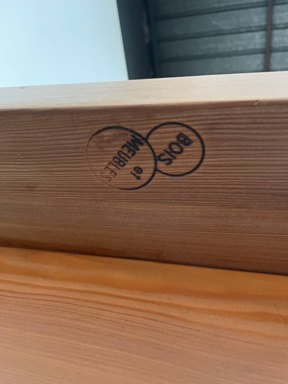 Set of table and 4 chairs, 60s mountain furniture