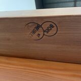 Set of table and 4 chairs, 60s mountain furniture