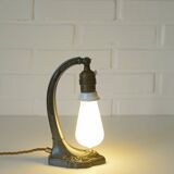 Lampe de bureau antique Art Nouveau lampe de table lampe de chevet en laiton Autriche années 1920