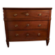 Antique Italian walnut commode, Louis XVI style, late 18th - 19th century.