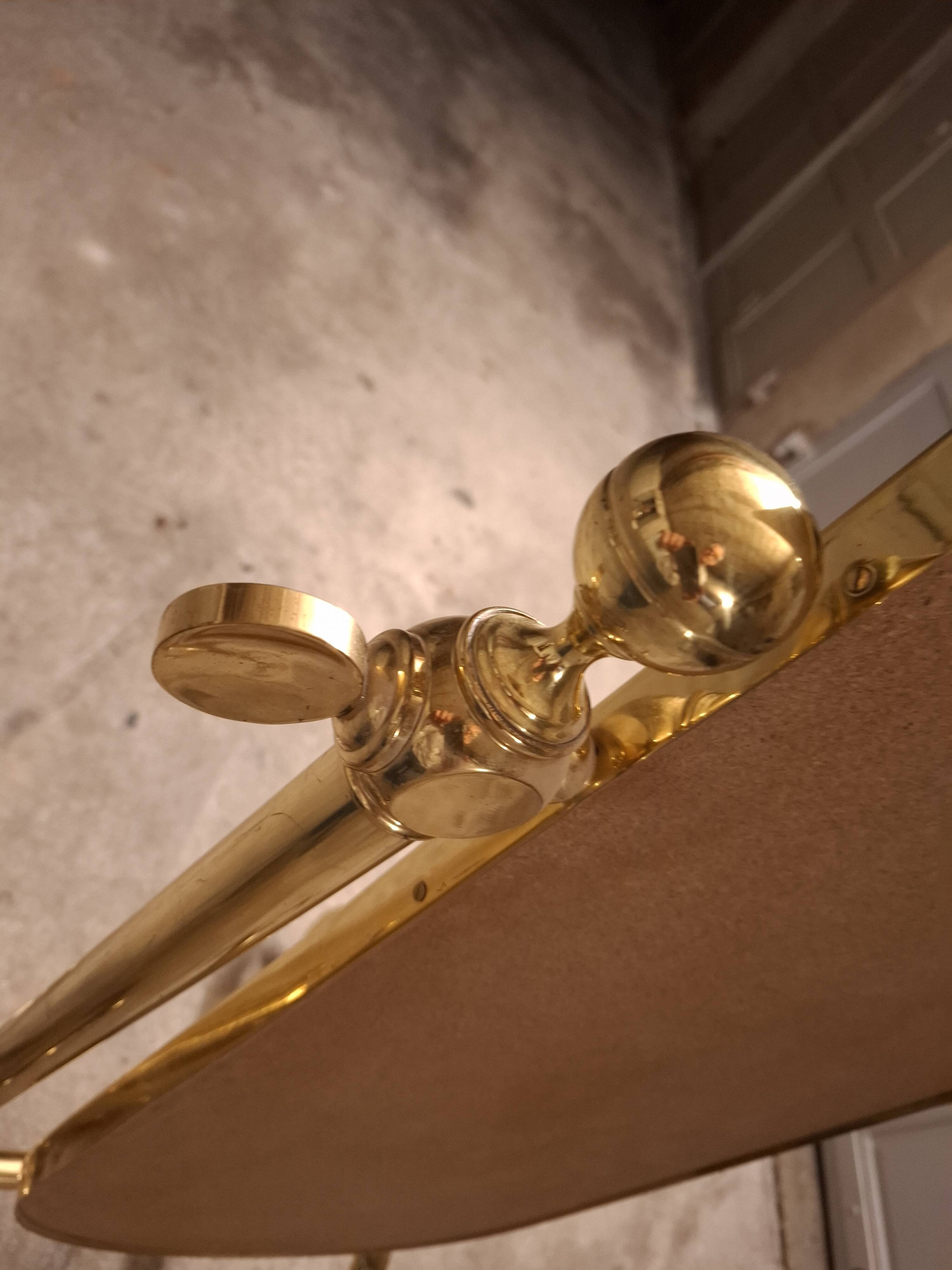 VINTAGE 70'S BRASS MIRROR
