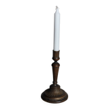 Large antique brass candlestick - Patina