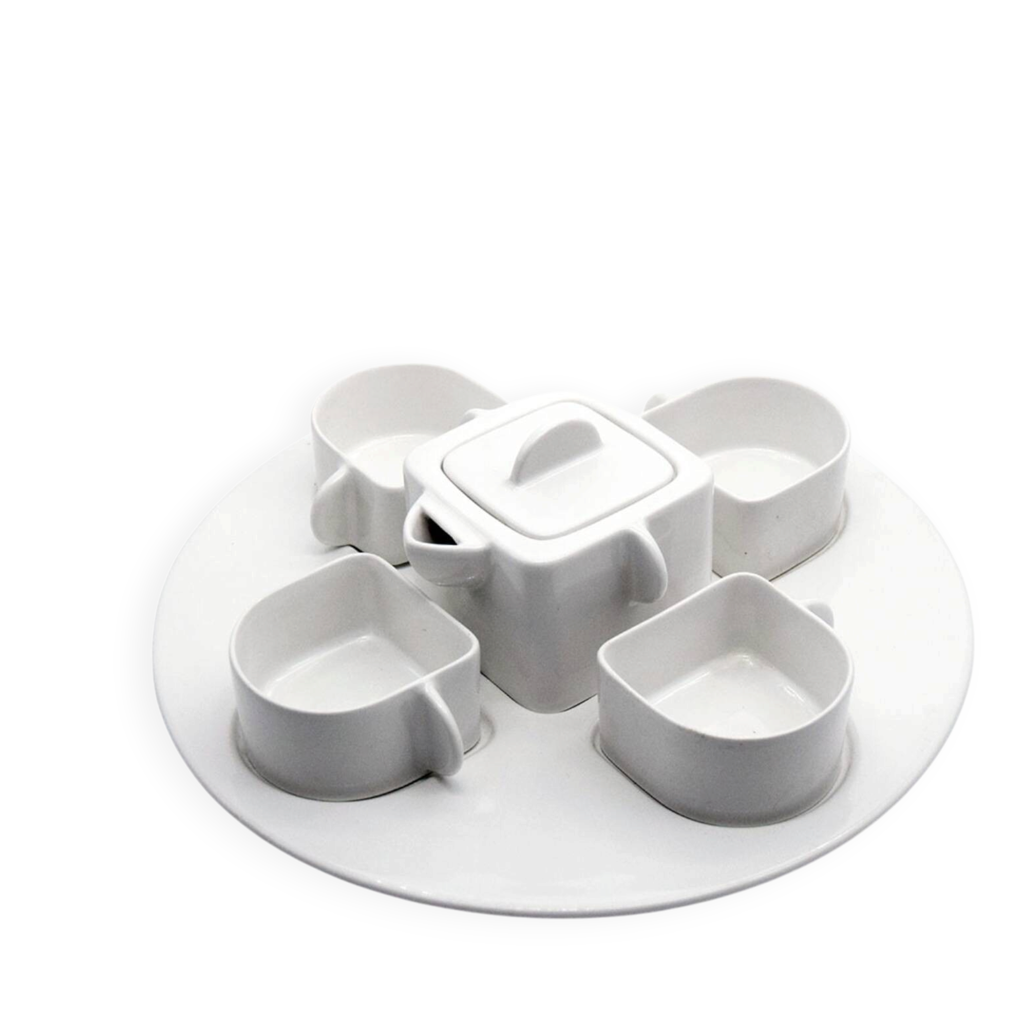 Angelo Mangiarotti For F.lli Brambilla Tea Or Coffee Set, 1970s