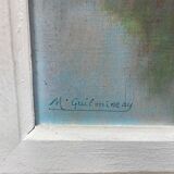 Painting M. Guilmineau Painter Vendée, Deux Sèvres, Green Venice, Coulon ....