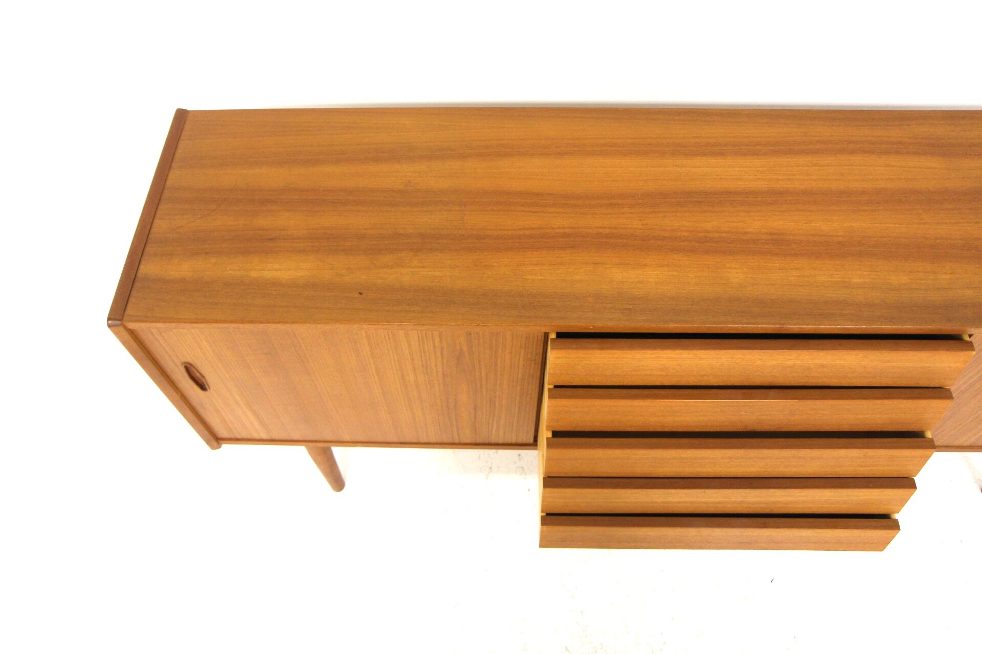 Scandinavian teak sideboard "Trio", Nils Jonsson, Troeds, Sweden, 1960