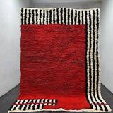 Traditional handmade Beni Ouraine rug, size 200 x 100 cm