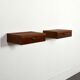 Paire de chevets suspendus scandinave teck 1960s