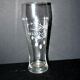 Large vintage beer glass in enamelled glass with hop flowers H22cm