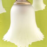 3-branched chandelier in opaque glass