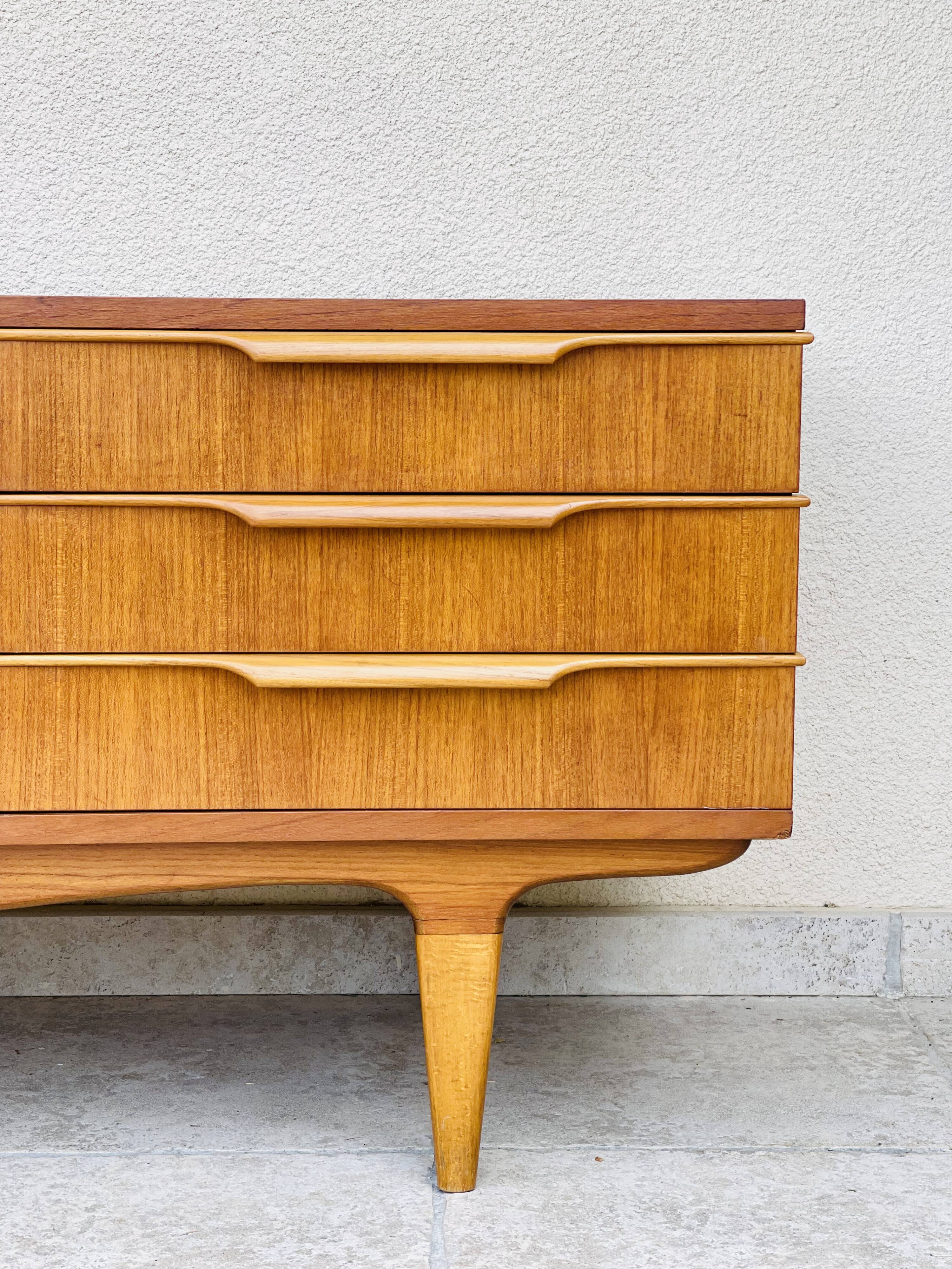 Scandinavian teak row