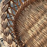 Rattan basket on foot