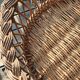 Rattan basket on foot