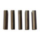 Set de portes couteaux 70s en ébène du mozambique et acier chromé