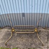Smoked glass oval table 1970s