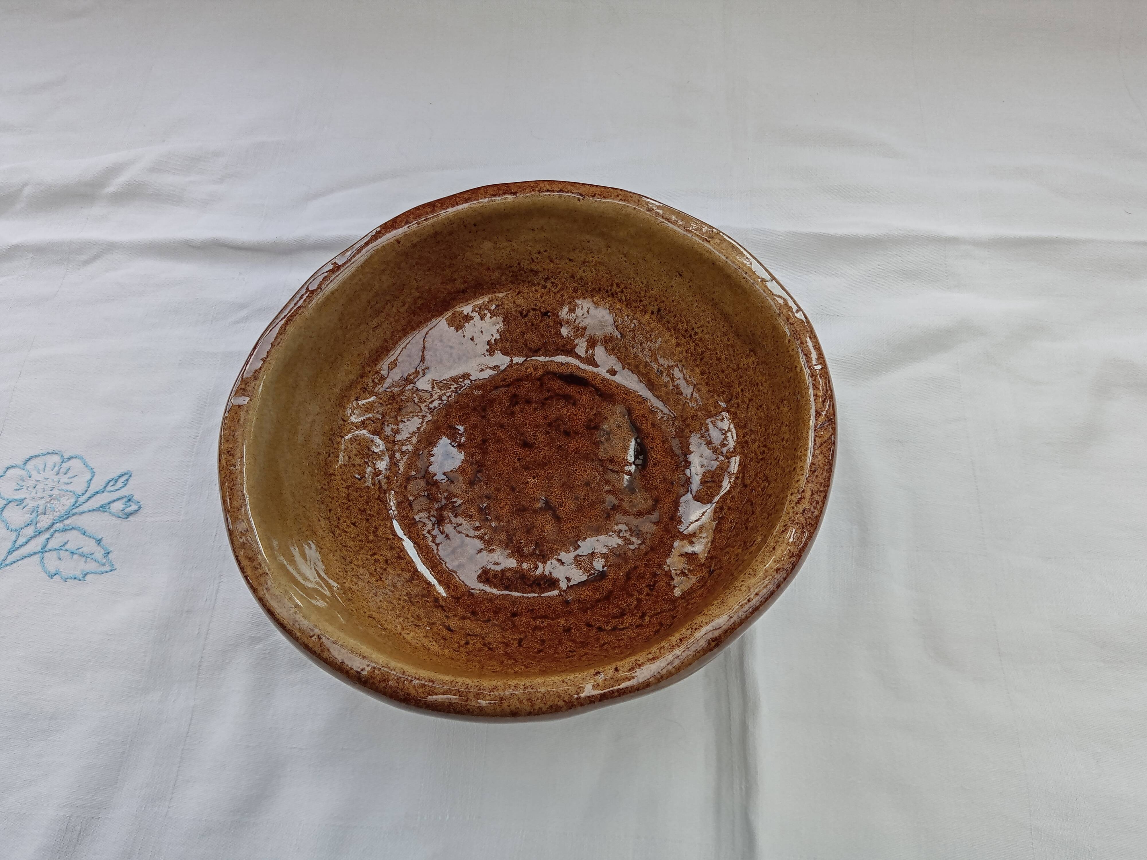 Glazed stoneware bowl