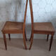 Set of 2 vintage art deco cans chairs.
