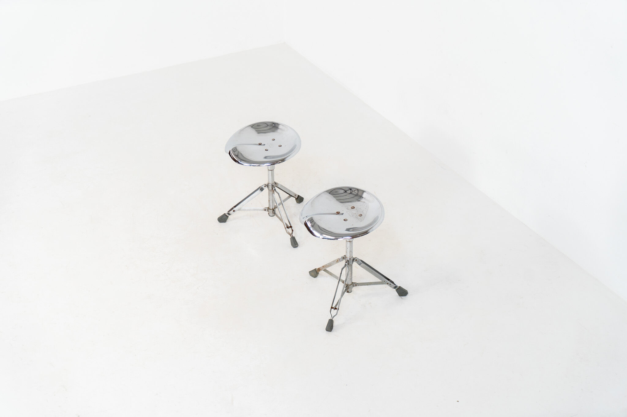 Rare pair of Dulton stools by Yasu Satamoto