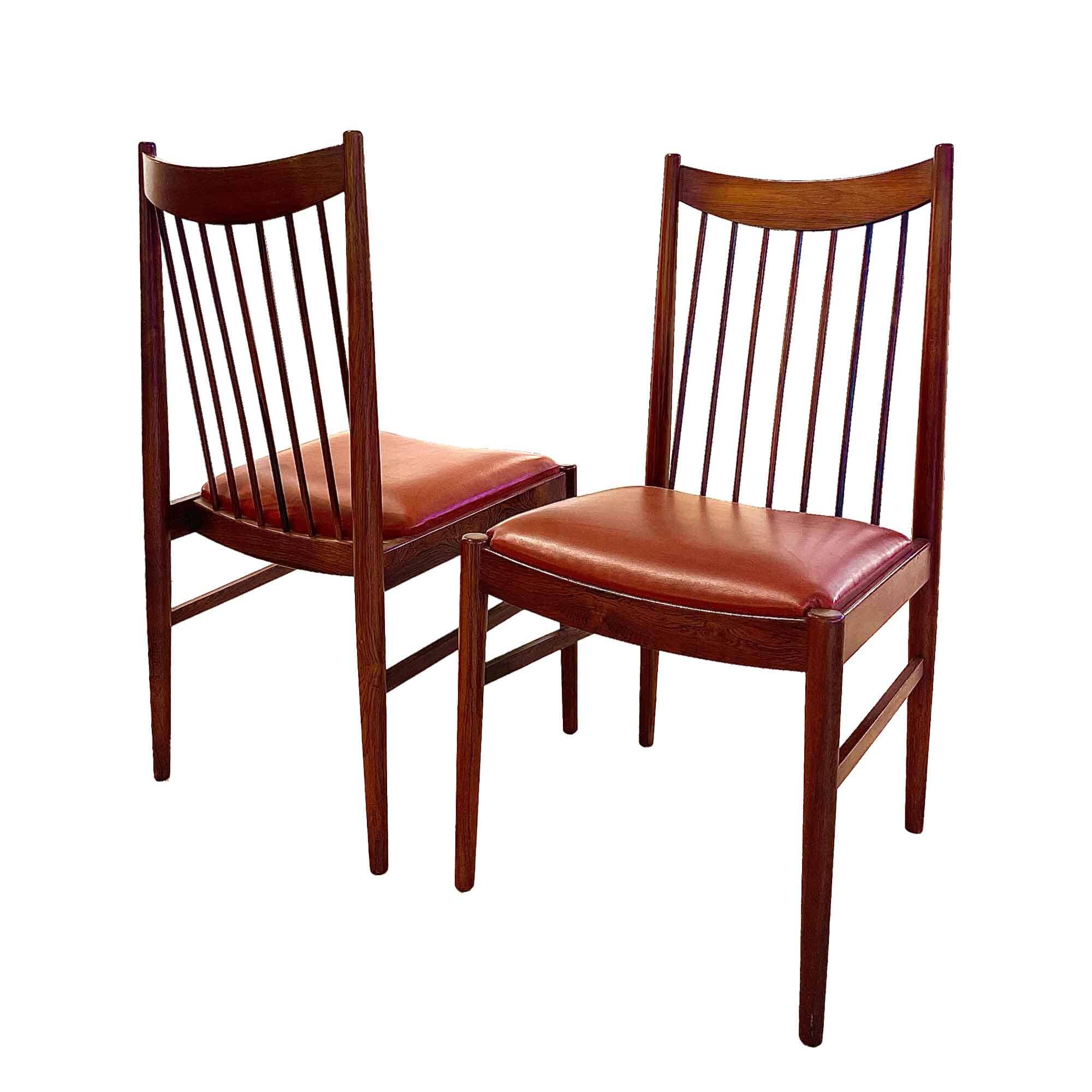 Rosewood chair and leather model 422 by Arne Vodder