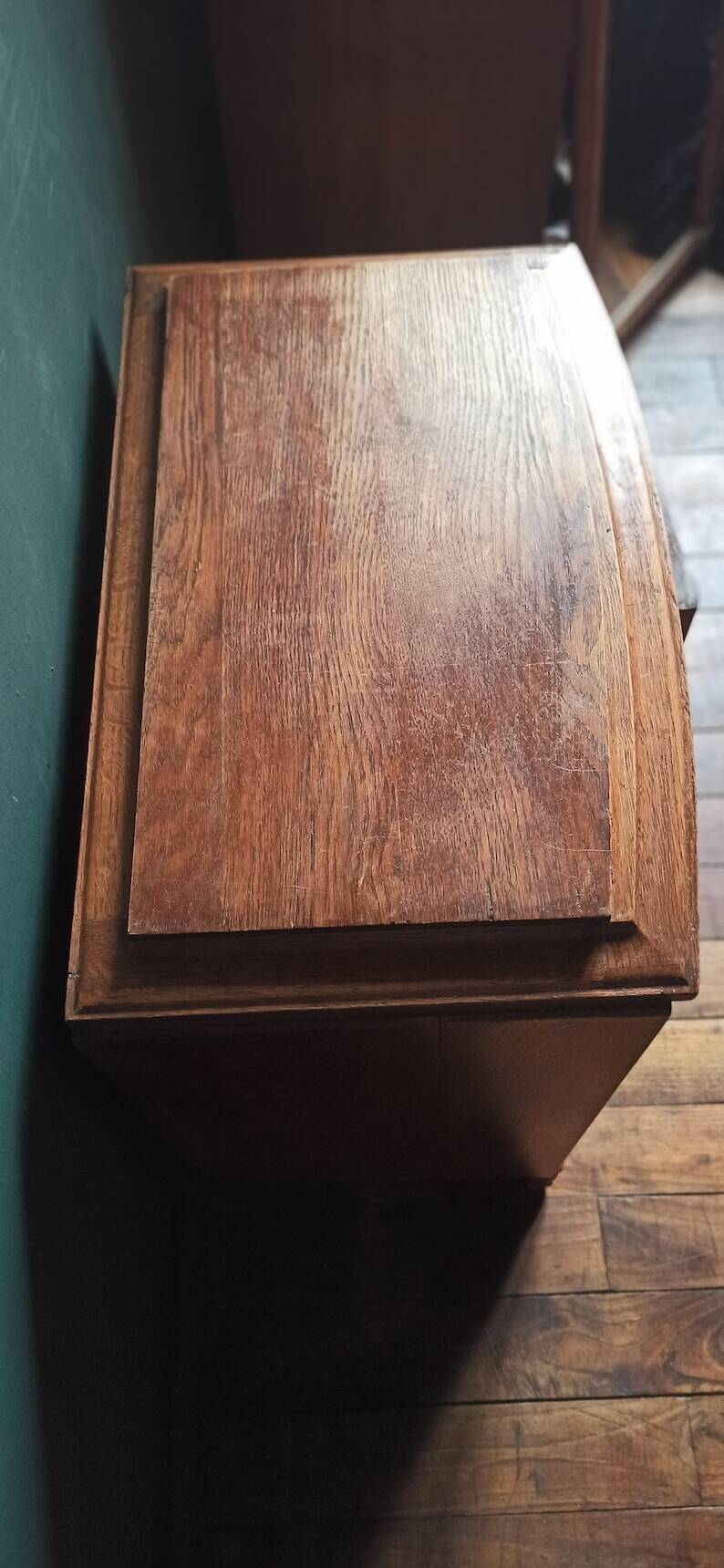 Vintage solid wood bedside table/wooden storage unit