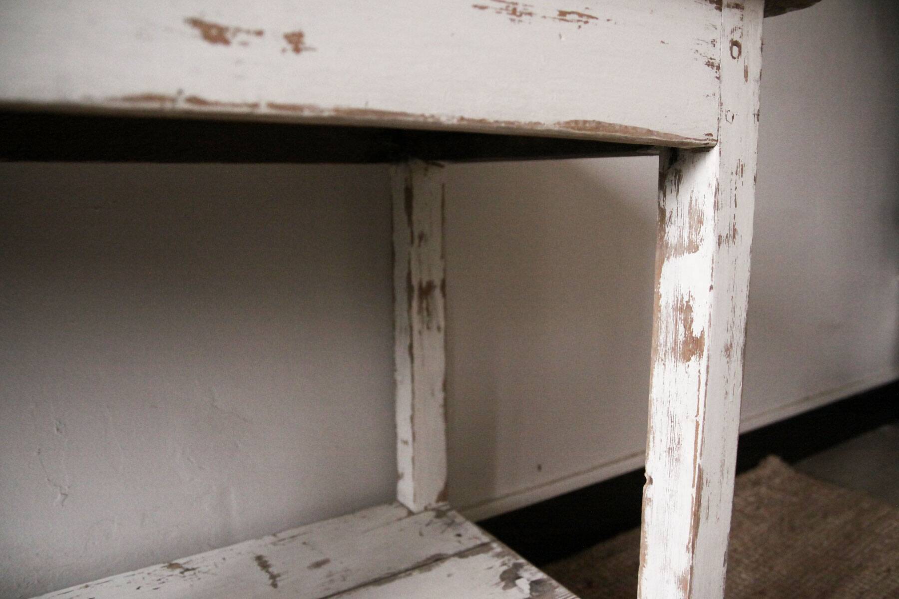 Shabby chic wooden console