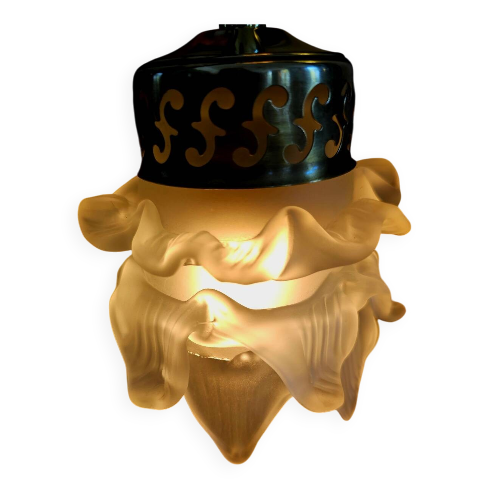 Glass paste flower suspension