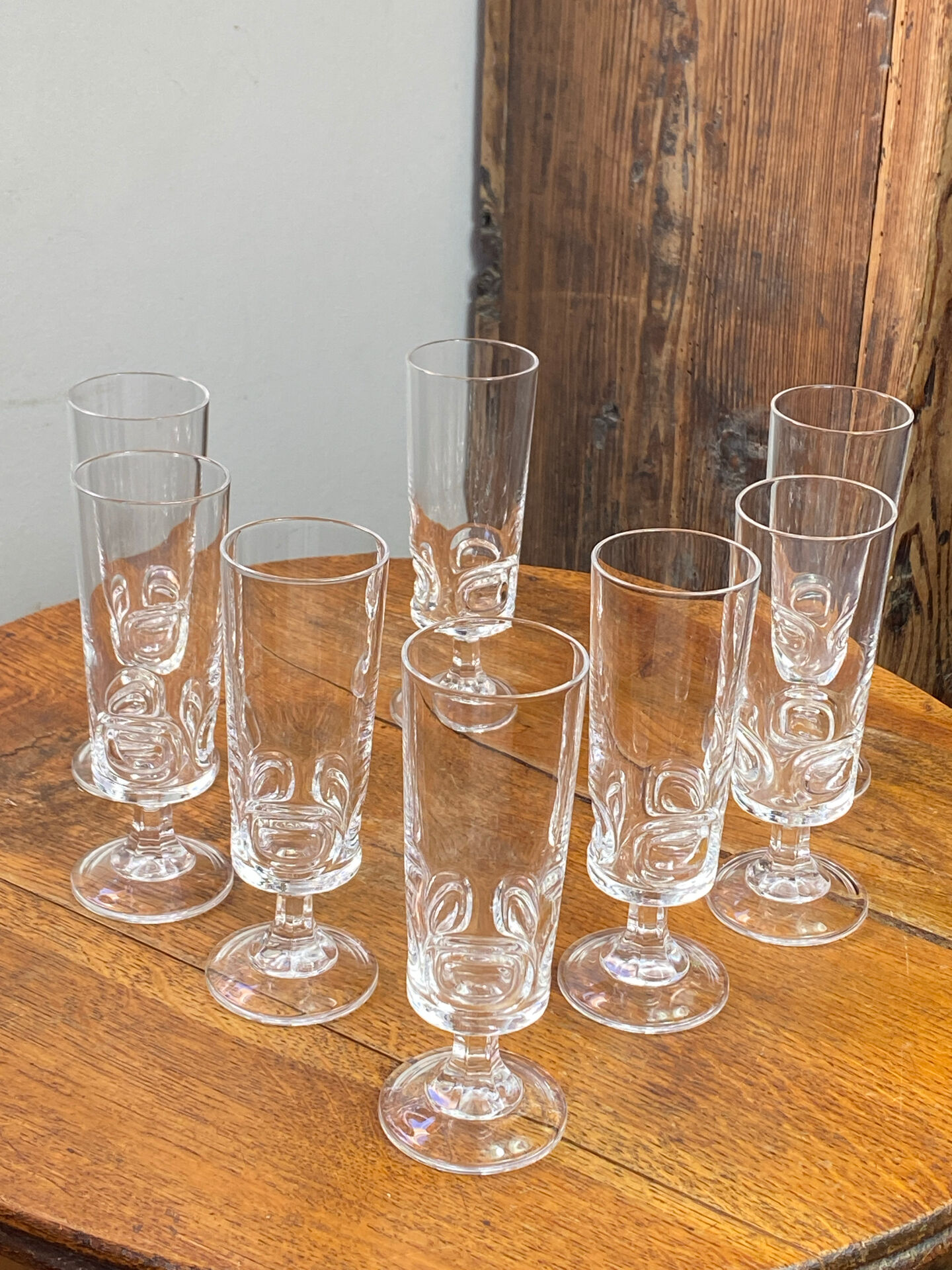 Flûtes à champagne graphique, Cristal d’Arques 