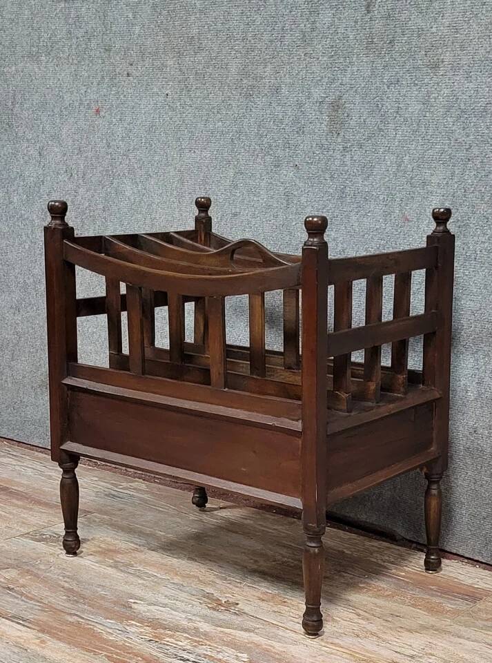 English mahogany magazine rack, late 19th century