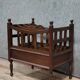 English mahogany magazine rack, late 19th century